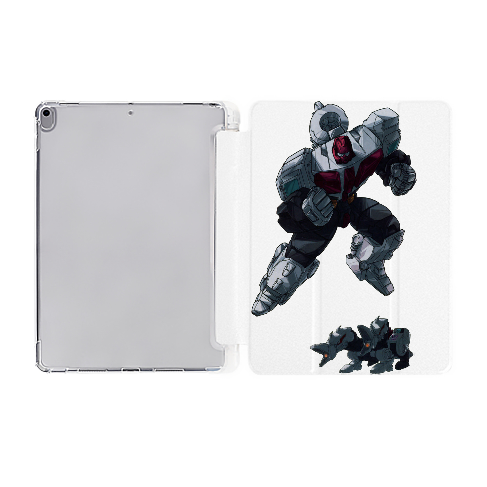 （画像用）  IPad ケース ペン収納付き 三つ折りスタンド PUレザー×シリコン 対応機種9.5/10.5/10.9インチ